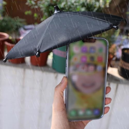 Generic - Magnetic Phone Sunshade Umbrella with 360° Flexibility & Suction Cup Stand
