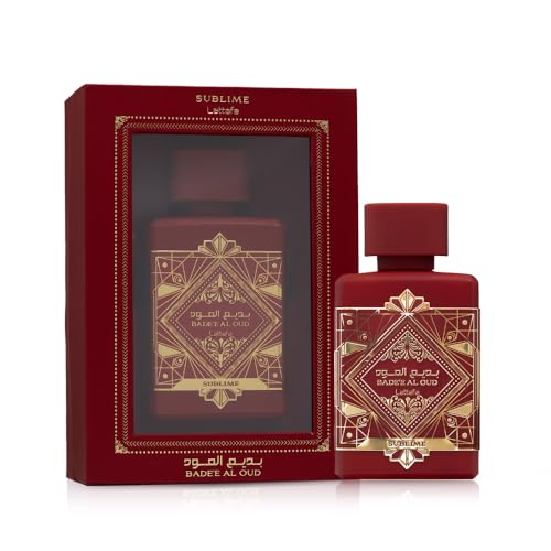 Lattafa Bade'e Al Oud Sublime - Tropical, Fruity, Fresh, Vanilla - Eau de Parfum Long-Lasting Fragrance for Unisex, 3.40 Ounce / 100 ml - Medaid International