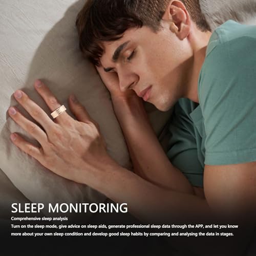 Ashata - Smart Ring Health Tracker, Stainless Steel, Sleep Monitoring, Fitness Tracking