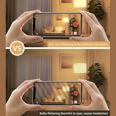 Lepro - Pack of 6 Dimmable E27 LED Bulbs, 8.5W, 806 Lumen, Warm White