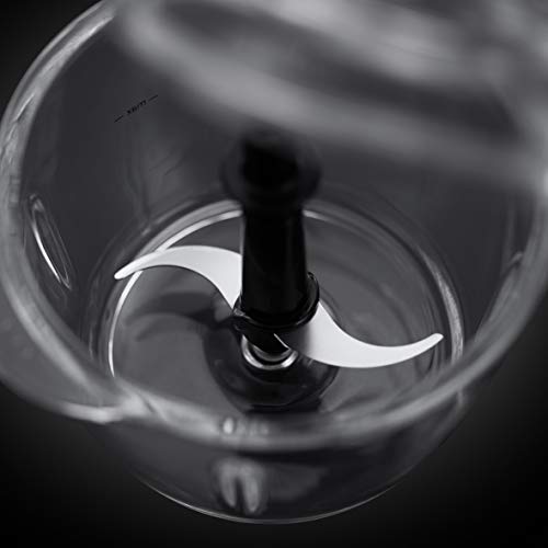 Russell Hobbs - Mini Electric Food Chopper, 500ml Glass Bowl, Steel Blade, One Button Operation
