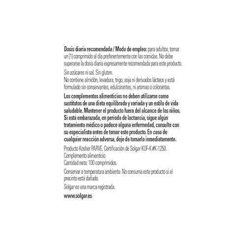 Solgar Folate 666 mcg DFE (Folic Acid 400 mcg), 100 Tablets - Heart Health - Prenatal Support - Non-GMO, Vegan, Gluten Free, Dairy Free, Kosher - 100 Servings - Medaid International