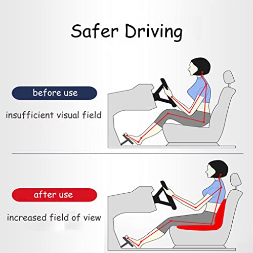 Car Seat Cushion, Car Memory Foam Heightening Seat Cushion for Short People Driving Lumbar Support Pillow and Seat Cushion for Office Chair and Car Seat Anti Slip Cushion (Gray) - Medaid - Lebanon