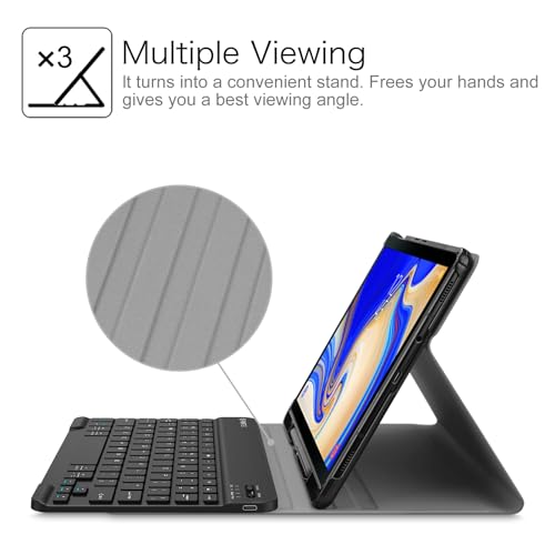 Fintie - Slim Bluetooth Keyboard Case for Samsung Galaxy Tab S4 10.5, Type-C Charging