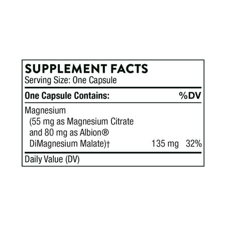 THORNE - Magnesium CitraMate - Magnesium Supplement with Citrate-Malate - Support Heart, Skeletal Muscles, Cardiac, Lung Function, and Bone Density* - Gluten-Free, Dairy-Free, Soy-Free - 90 Capsules - Medaid International