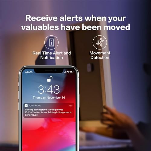 Aqara - Zigbee Vibration Sensor, Wireless Glass Break Detector, Home Automation Compatible