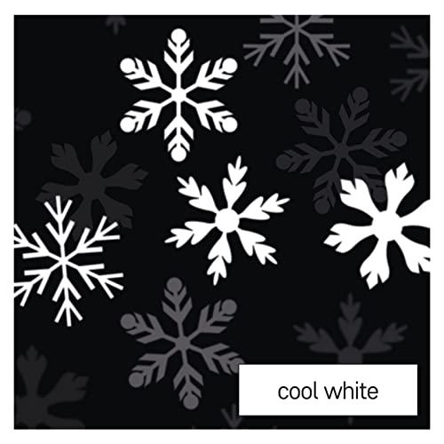 Emos - Robust LED Candle with Projector, Winter Snowflakes, USB/Battery Operated