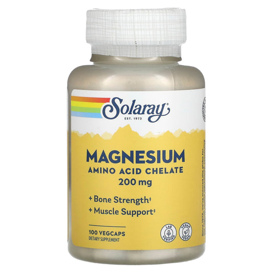 Solaray, Magnesium, 200 mg, 100 VegCaps - Medaid International