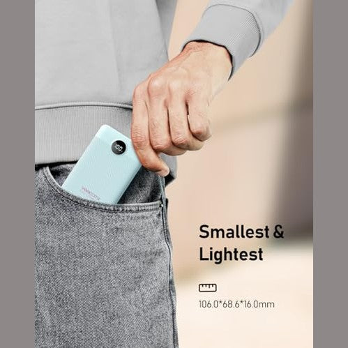 Veektomx - 10000mAh Mini Power Bank with 22.5W Quick Charge & USB C PD