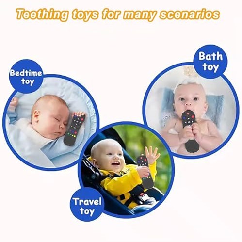 Tony Stark - Silicone Baby Teether for 3+ Months, Food Grade, Biting Skills, Color Recognition