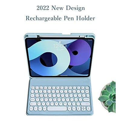 Kaitesi - Keyboard Case for iPad Mini A17 Pro/6th Gen, Detachable Pink Keyboard