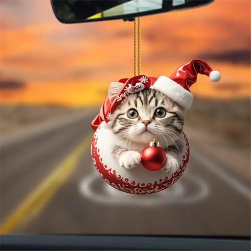 DandelYunx Cat Advent Calendar 2024 | 24-Day Christmas Countdown with Acrylic Cute Cat Ornaments | Christmas Tree Decoration for Cat Lovers - Medaid International