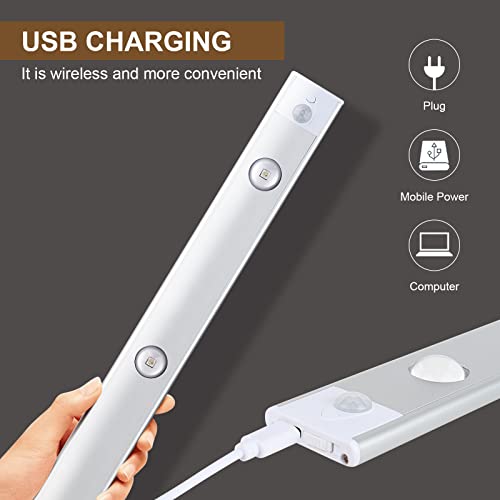 Greesuit - 7 Color LED Under Cabinet Lights, Rechargeable, Motion Sensor, Wireless