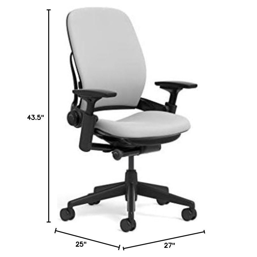 Steelcase Leap Office Chair, Black Frame and Cogent Connect Nickel Fabric - Medaid International