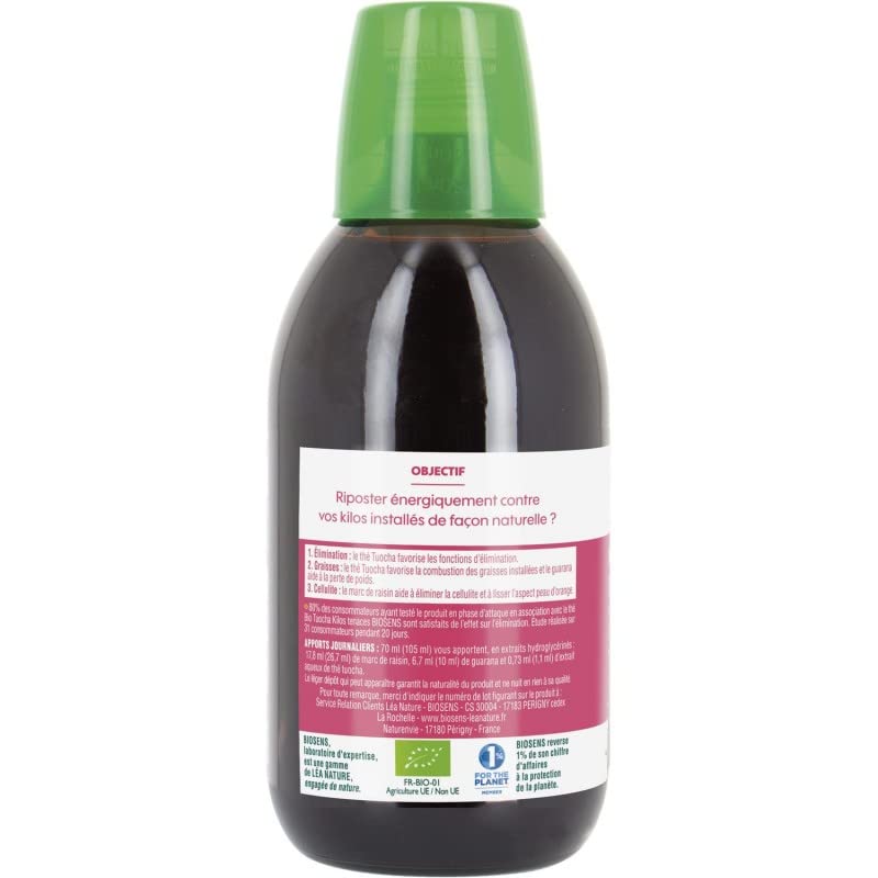 Biosens Cocktail Minceur Bio 500ml - Brûle Graisses Naturel - Pour une Perte de Poids Saine & Gourmande - Le Lot De 2 - Medaid International