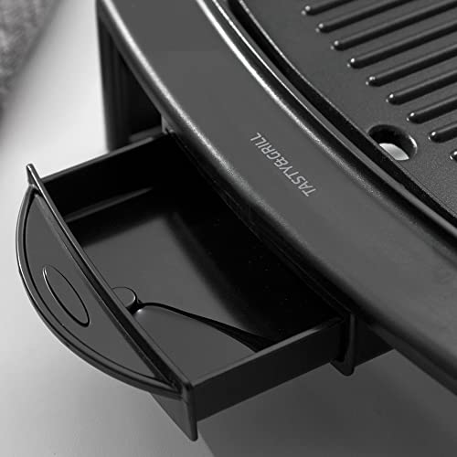 Cecotec - 2600W Electric Griddle with Durable Aluminium Plate, Black Finish