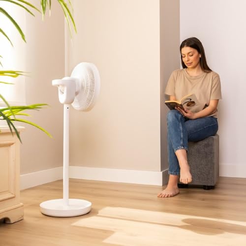 Cecotec - Energysilence 2600 Sunflower 3in1 Standing Fan, 22W, Adjustable Height, Quiet Operation