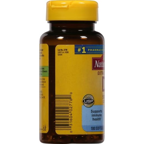 Nature Made Vitamin D3 5000 IU (125 mcg) Softgels, Extra Strength Vitamin D Supplement for Bone and Immune Health Support, 180 Count, 180 Day Supply - Medaid International