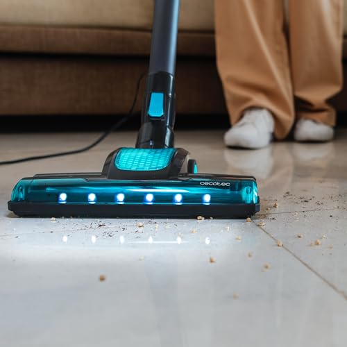 Cecotec - 615W Vertical Vacuum Cleaner with Motorised Brush & Low Power Use