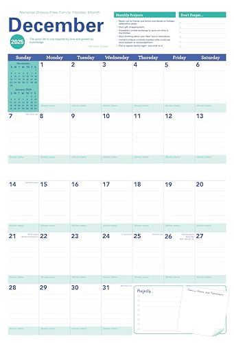 2026 Amy Knapp's Big Grid Family Organizer Wall Calendar: 17-Month Giant Fridge Calendar for Mom with 175+ Stickers (Hanging Family Plan Calendar, ... 2026) (Amy Knapp's Plan Your Life Calendars) - Medaid International