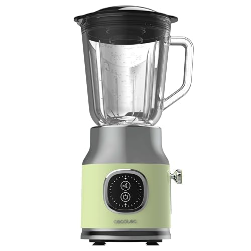 Cecotec - Retro Stand Mixer RetroTwist Green, 800W, Pulse Function, 4-Blade Knife