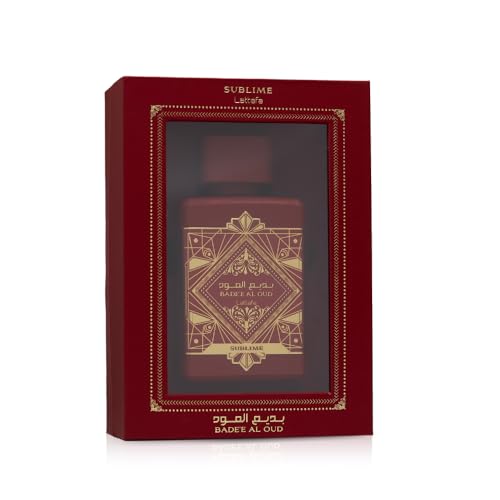 Lattafa Bade'e Al Oud Sublime - Tropical, Fruity, Fresh, Vanilla - Eau de Parfum Long-Lasting Fragrance for Unisex, 3.40 Ounce / 100 ml - Medaid International