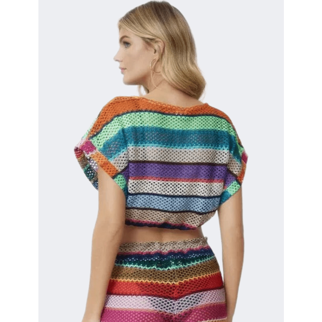 Pq Swim Calypso Renee Crop Top Women Beach Shirt Multicolor - Medaid International