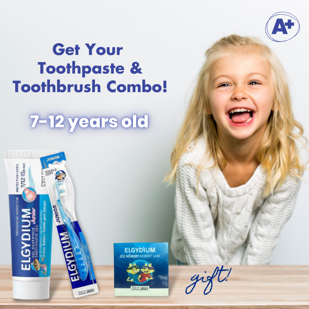 Elgydium Bubble Gum Toothpaste + Soft Toothbrush + Gift: Memory Game - Medaid International