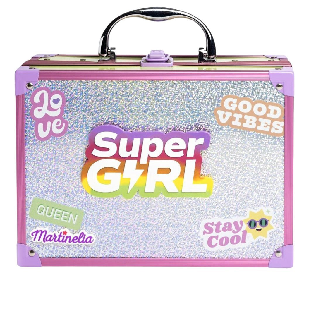Martinelia Supergirl Makeup Case with Mirror and LED Lights - Medaid International