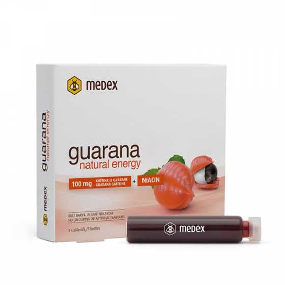 Medex Guarana Natural Energy bottles 5X9ML - Medaid International