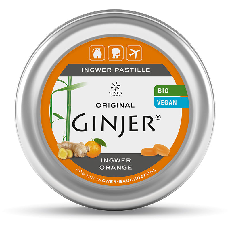 Original Ginjer 34 Organic Pastille - Orange - Medaid International