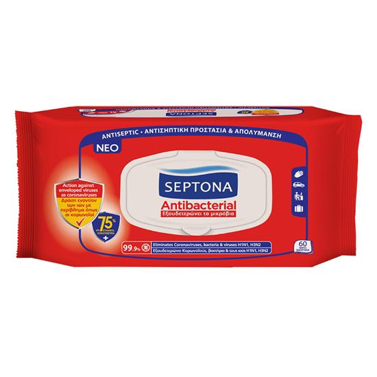Septona Antibacterial Wipes 75% Ethanol 60 Wipes - Medaid International