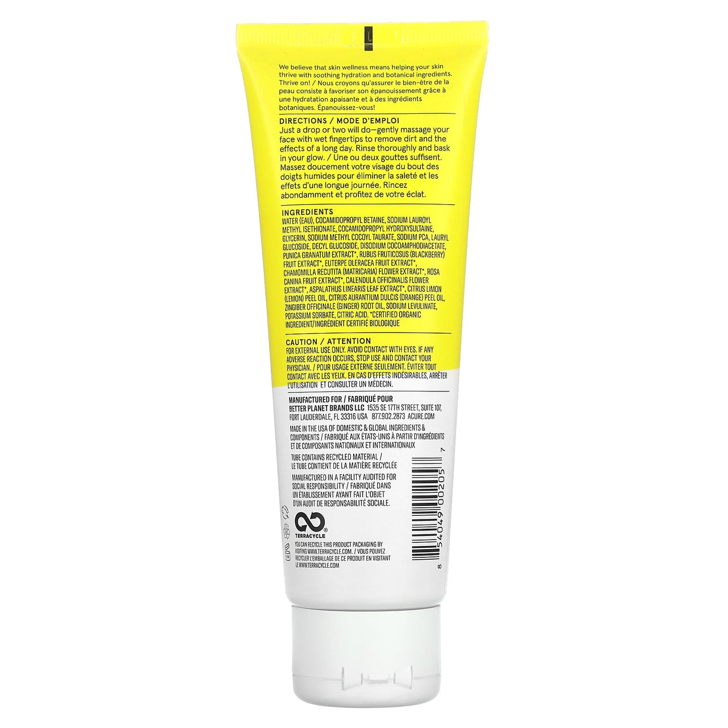 ACURE, Brightening Cleansing Gel, 4 fl oz (118 ml) - Medaid International