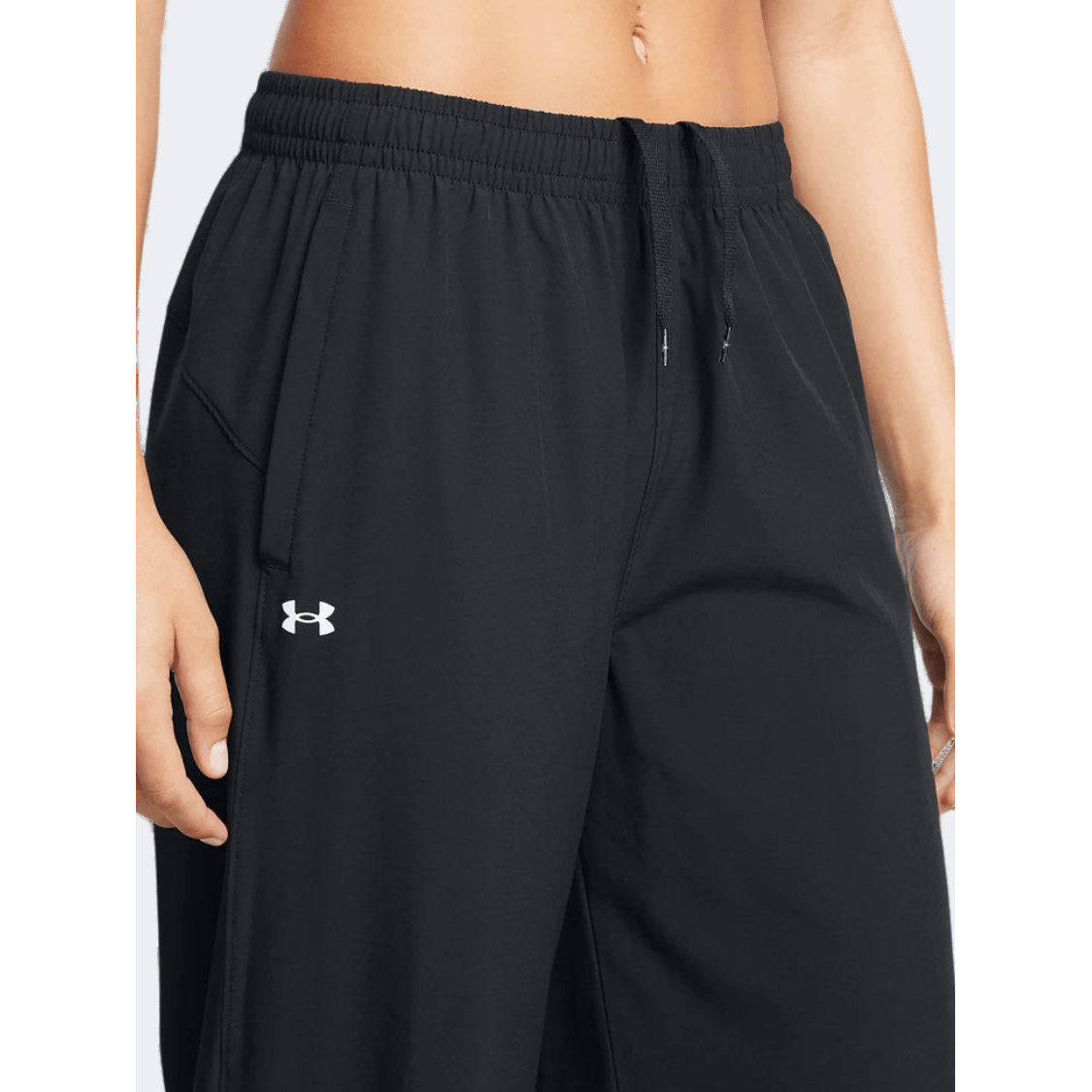 Under Armour Rival Wide Leg Women Lifestyle Pant Black/White - Medaid International