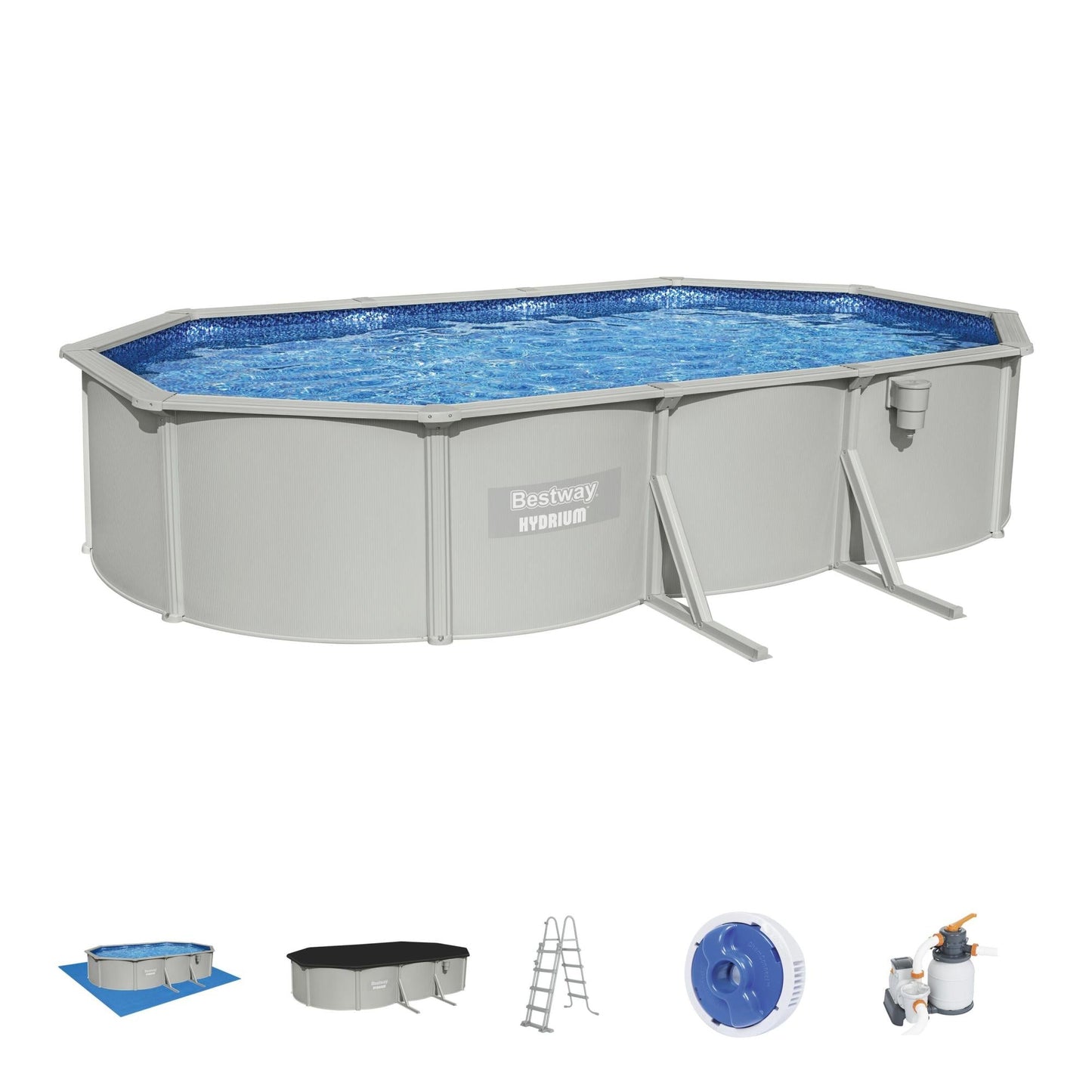 Hydrium Oval Style Pool 610 x 360 x 120 cm - Medaid International