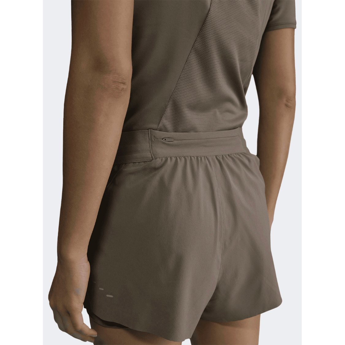 Nike Swift Mid Rise 2 In 1 Women Running Short Mink Brown - Medaid International