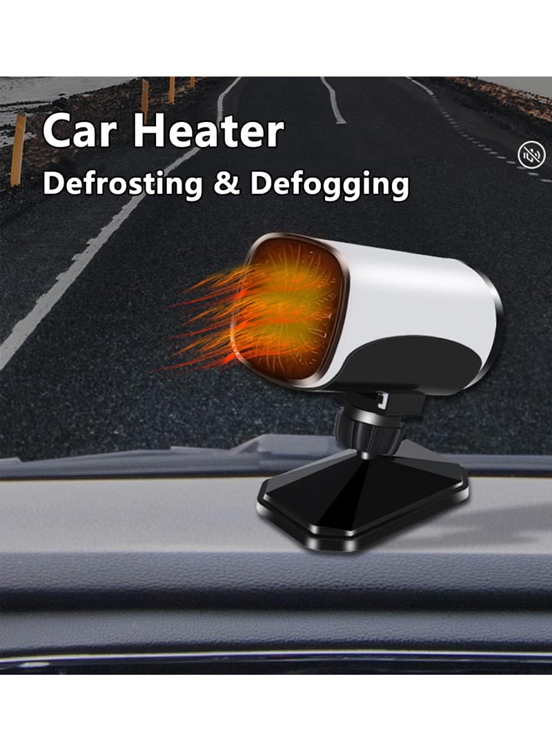 12V 150W Universal Portable Electronic Car Heater Fan 360° Rotatable Car Windshield Defogger - Medaid International