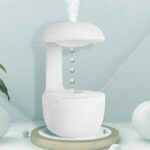 500 ML, Anti-Gravity Water Drop Humidifier, USB Rechargeable, Air Humidifier For Bedroom, Office, Desktop - Medaid