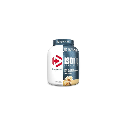 Dymatize ISO 100 Whey Protein Powder with 25g of Hydrolyzed 100% Whey Isolate, Vanilla 5 Pound, Package may vary - Medaid International