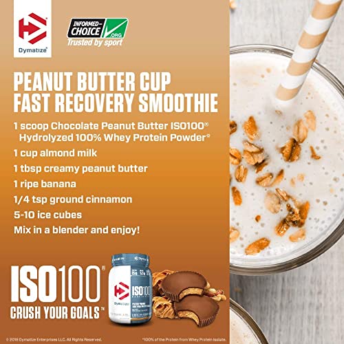 Dymatize ISO100 Whey Protein Powder Isolate, Vanilla, 25g of Protein, 3 Pound, 5.5g BCAAs, Less Than 120 Cal., Gluten Free, 1g Fat, 1g Sugar, 2g Carb (45 Servings) - Medaid International