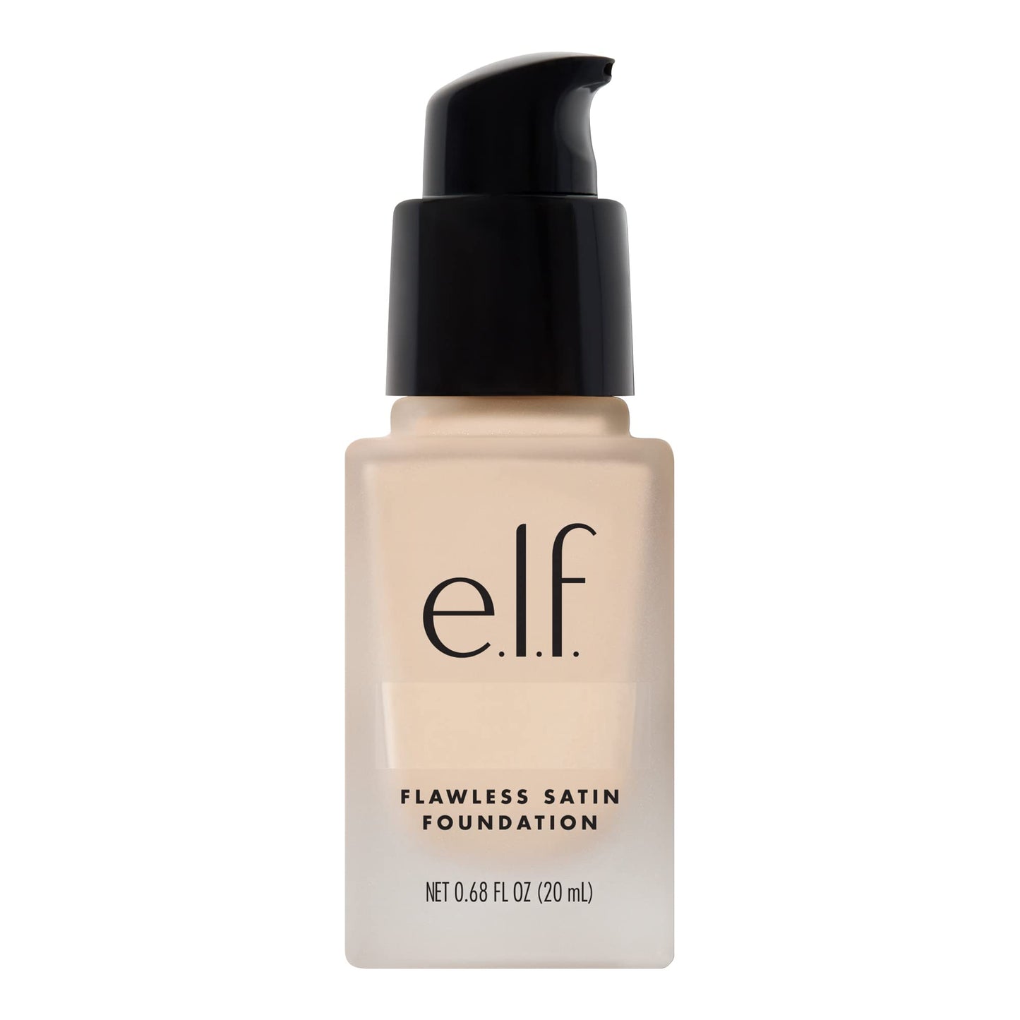 e.l.f. Flawless Satin Foundation, Lightweight & Medium Coverage, Semi-Matte Finish, Vegan & Cruelty-Free, Pearl, 0.68 Fl Oz (20mL) - Medaid International