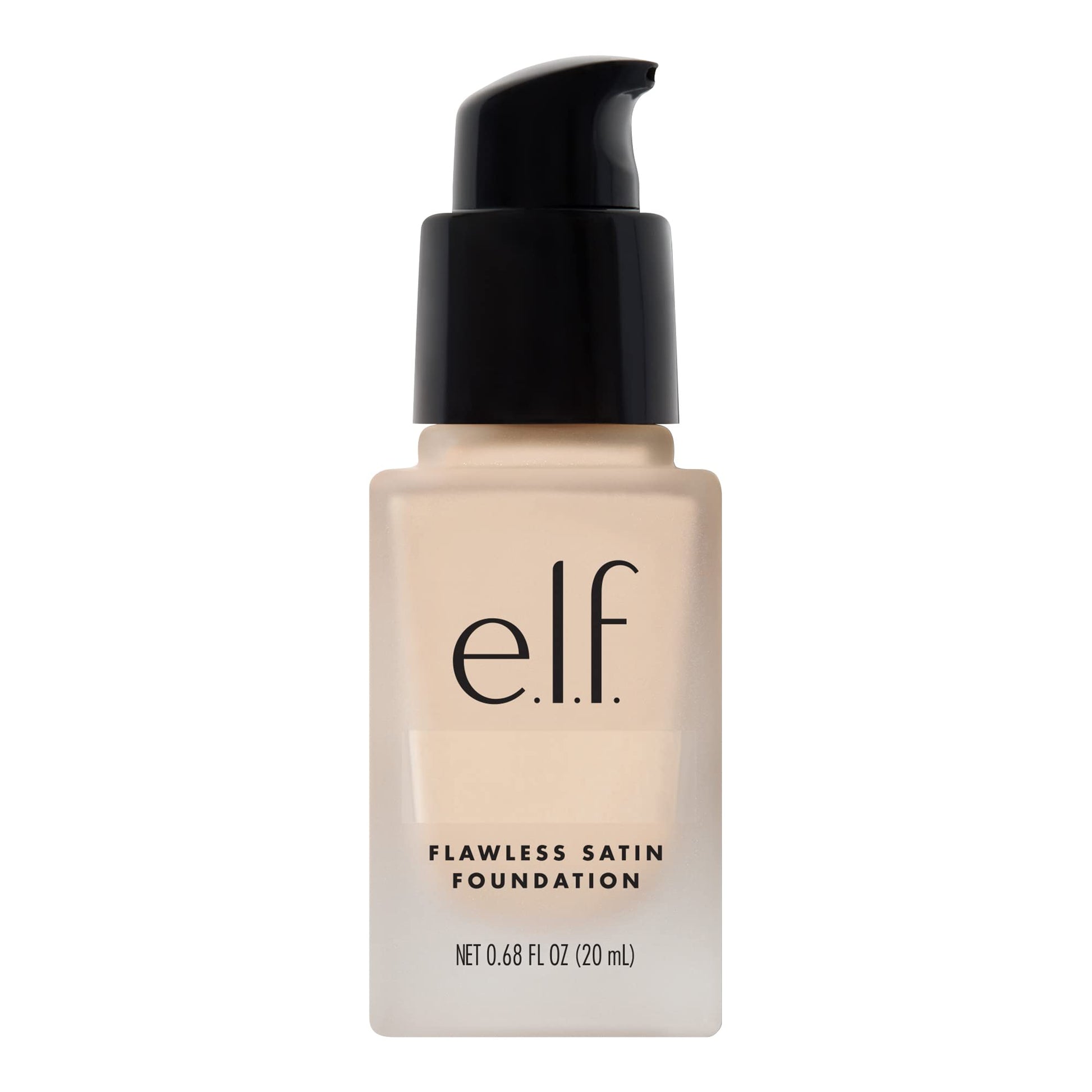 e.l.f. Flawless Satin Foundation, Lightweight & Medium Coverage, Semi-Matte Finish, Vegan & Cruelty-Free, Pearl, 0.68 Fl Oz (20mL) - Medaid International