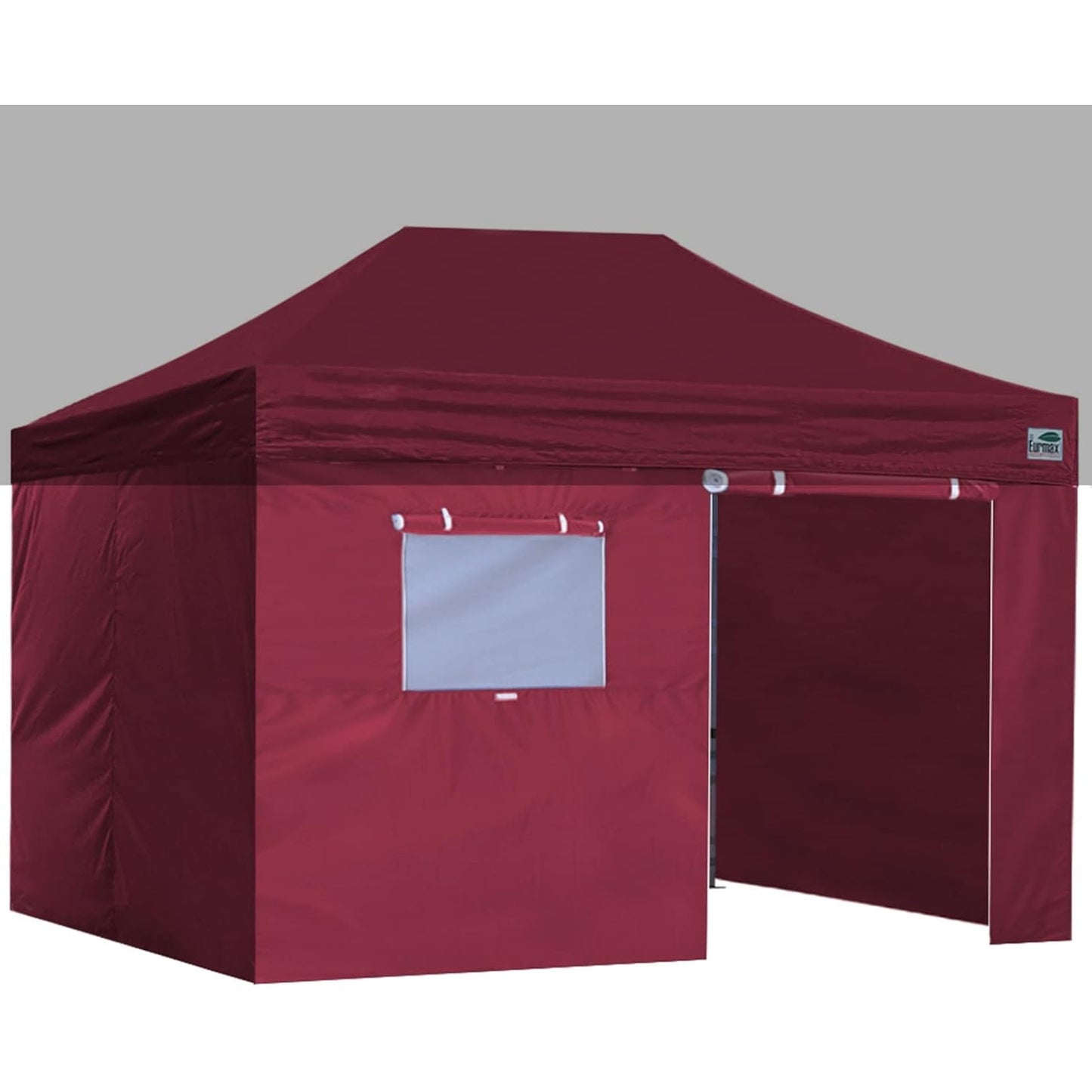 Eurmax USA Full Zippered Walls for 10 x 20 Easy Pop Up Canopy Tent,Enclosure Sidewall Kit with Roller Up Mesh Window and Door 4 Walls ONLY,NOT Including Frame and Top(White) - Medaid International
