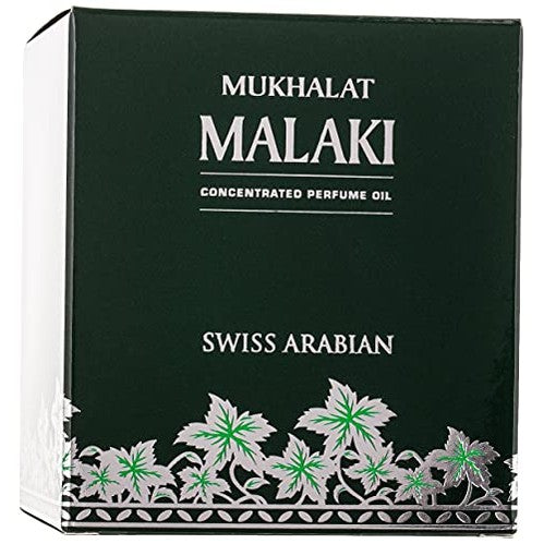 Swiss Arabian Mukhalat Malaki - Concentrated Perfume Oil - Perfume for Women and Men - Notes of Turkish Rose, Saffron, and Cambodian Oud - 1 oz - Medaid International