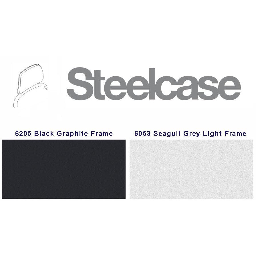 Steelcase Series 1 Headrest ONLY, Graphite Frame with 3D Microknit Fabric (Graphite) - Medaid International