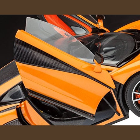 Revell - McLaren 570S Model Kit 1:25 for Beginners, Unpainted, 19.0 cm