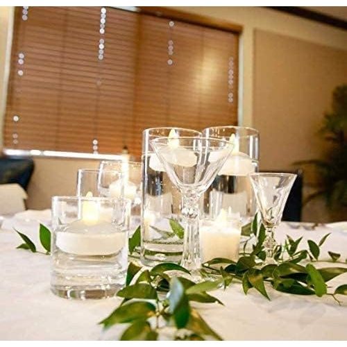 LZ 24 Pack Flameless Floating Tea Lights, Warm White Battery Flickering LED Tea Lights Candles - Wedding, Party, Centerpiece, Pool & SPA - Medaid International