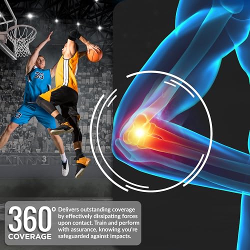 RDX - Pro Elbow Pads, CE SATRA Approved, Adjustable Compression Sleeves