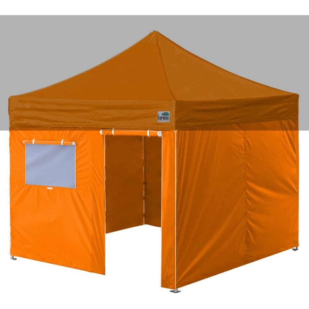 Eurmax USA Full Zippered Walls for 10 x 20 Easy Pop Up Canopy Tent,Enclosure Sidewall Kit with Roller Up Mesh Window and Door 4 Walls ONLY,NOT Including Frame and Top(White) - Medaid International