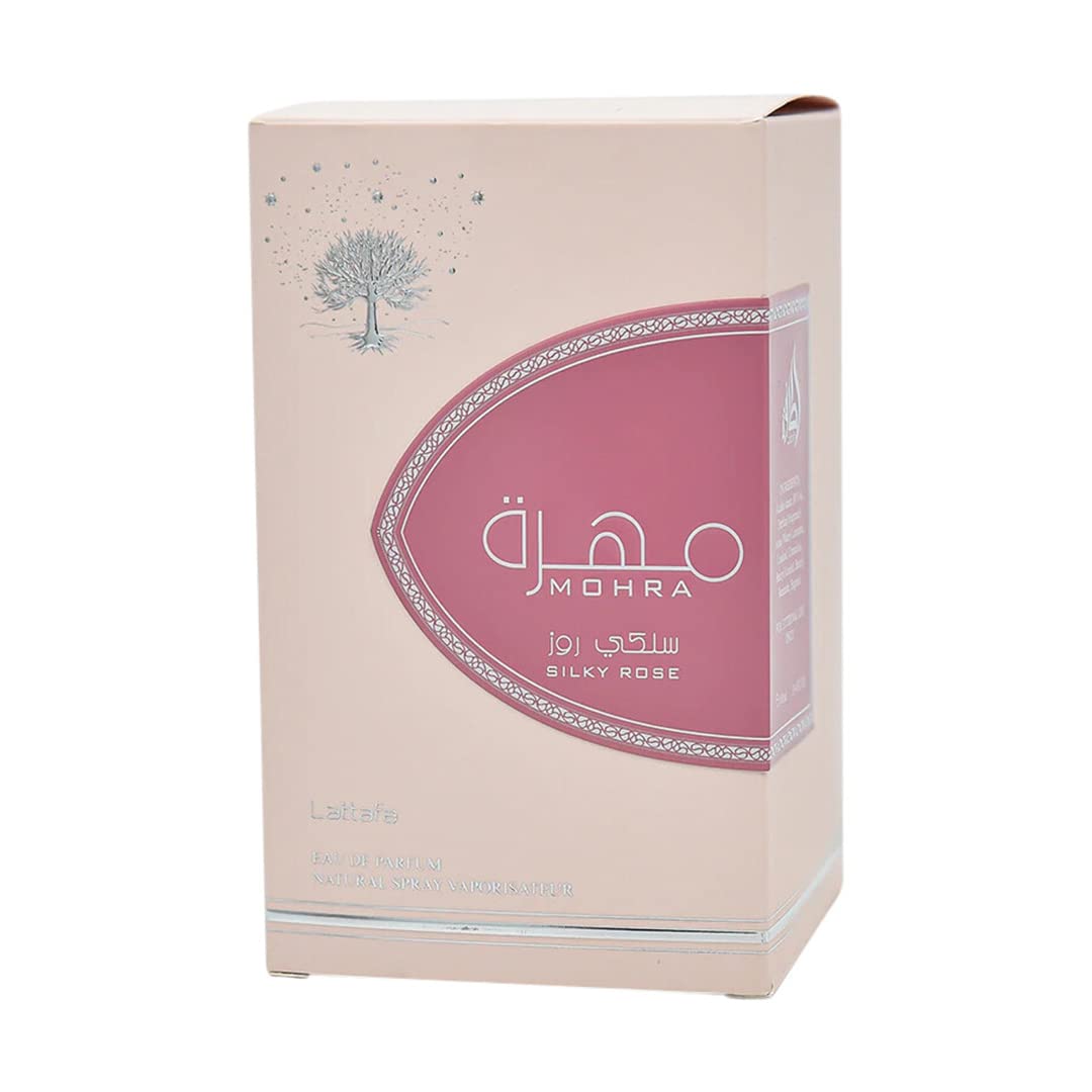 LATTAFA MOHRA SILKY ROSE PERFUME For Women 100ml | Extra Long Lasting Luxury Perfume Scent | Eau De Parfume | All Day Fragrance | - Medaid International